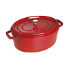 Staub Ovale cocotte gietijzer Staub 31 cm 5,5 L kersenrood