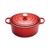 Le Creuset Stoofpot 28 cm rood met deksel gietijzer