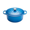 Le Creuset Stoofpot 28 cm blauw met deksel gietijzer