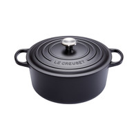 thumb-Stoofpot 28 cm mat zwar met deksel gietijzer-1