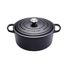 Le Creuset Stoofpot 30 cm mat zwart met deksel gietijzer