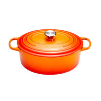 Ovale stoofpan 33 cm oranje volcanique  gietijzer
