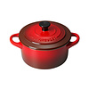 Mini-cocotte / mini-stoofpotje rood met deksel 10 cm 25 cl