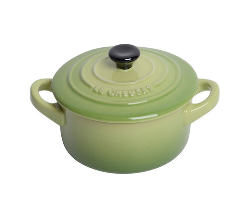  Le Creuset Mini-cocotte / mini-stoofpotje palmgroen met deksel 