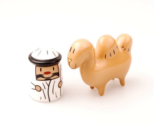  Alessi - XMAS Amir en Camelus - Amir en kameel - figuren bij Kerststal 
