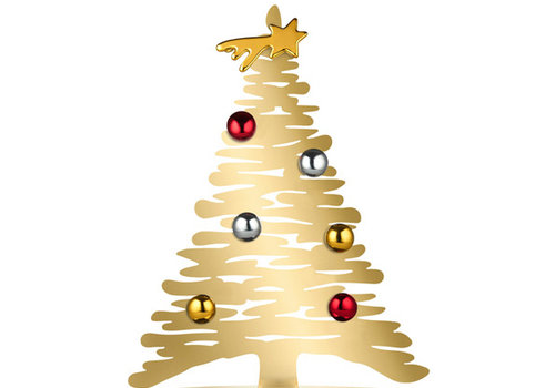  Alessi - Kerstmis Kerstboom goudkleurig  30 cm 