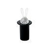 Alessi Tandenstokerhouder zwart Magic Bunny