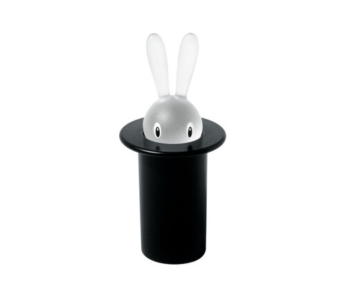  Alessi Tandenstokerhouder zwart Magic Bunny 
