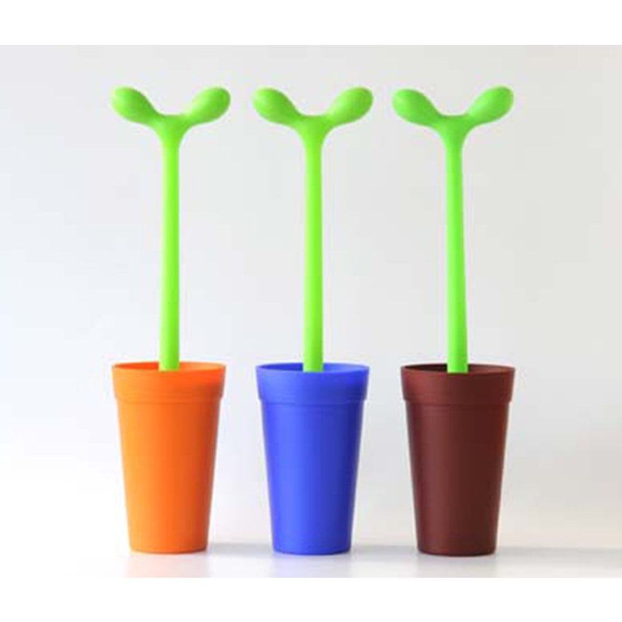 Toiletborstel groen bruin Merdolino-2