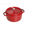 Ronde cocotte Staub rood  24 cm gietijzer