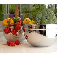 Set mengkommen 20 en 24 cm  mat roestvrij staal