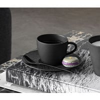 thumb-Koffiekop en schotel Manufacture Rock zwart-1