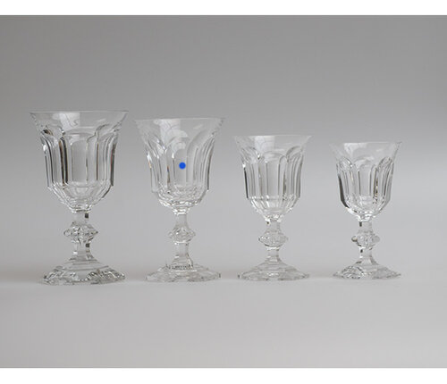  Val Saint Lambert Waterglas Metternich côtes plates 