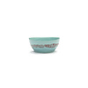 Serax Bowl / Kom 16 cm Feast Ottolenghi azuur met rode streepjes