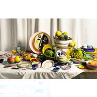thumb-Bowl / Kom 16 cm Feast Ottolenghi wit met rode streepjes-3