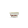 Bowl / Kom 16 cm Feast Ottolenghi wit met rode streepjes