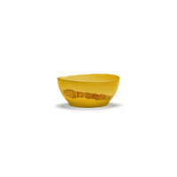 thumb-Bowl / Kom 16 cm Feast Ottolenghi geel met rode streepjes-1