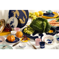 thumb-Serveerschaal 30 cm Feast Ottolenghi wit met blauwe streepjes-6