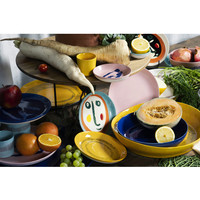 thumb-Serveerschaal 30 cm Feast Ottolenghi wit met blauwe streepjes-8