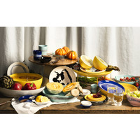 thumb-Theekop Feast Ottolenghi 33 cl blauw met witte swirl-3