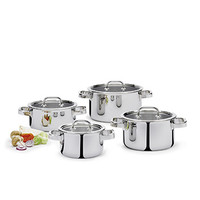 Starterset  4-dlg. Finesse 2+ hoge kookpot 16,20 en 24 cm + lage kookpot 20 cm