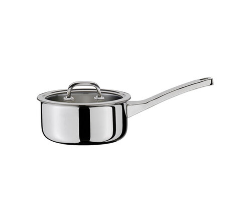  Spring Lage steelpan 16 cm Finesse2+ met glasdeksel 