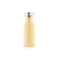 Fridge carafe 1 L geel lemon geweven hoesje