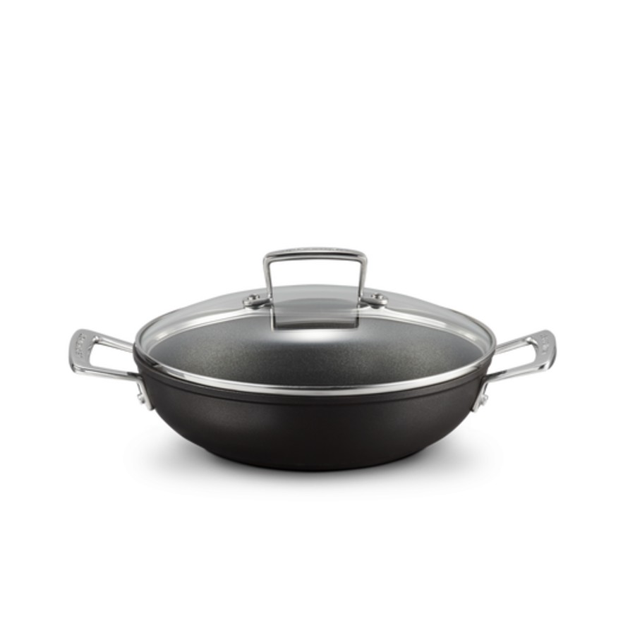 Provencaalse sauteerpan 28 cm met glasdeksel Anti-Aanbak-1