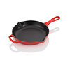 Skillet 23 cm kersenrood gietijzer fonte