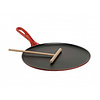 Le Creuset Pannenkoekenpan 27 cm kersenrood gietijzer fonte