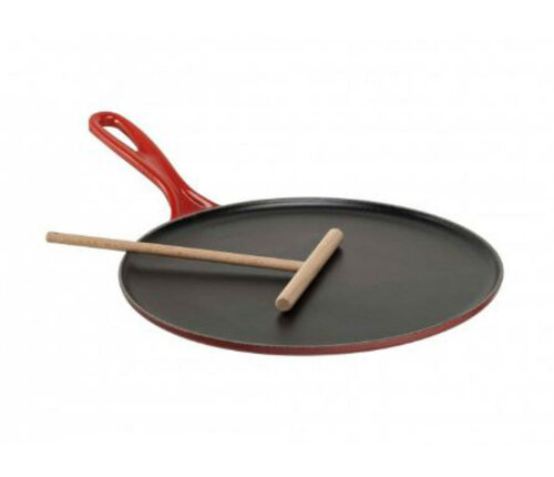  Le Creuset Pannenkoekpan 27 cm kersenrood gietijzer fonte 