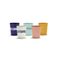 thumb-Theekop Feast Ottolenghi 33 cl blauw met witte swirl-2