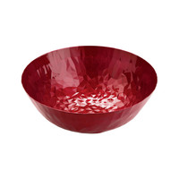 Ronde schaal Joy 21 cm rood donkerrood