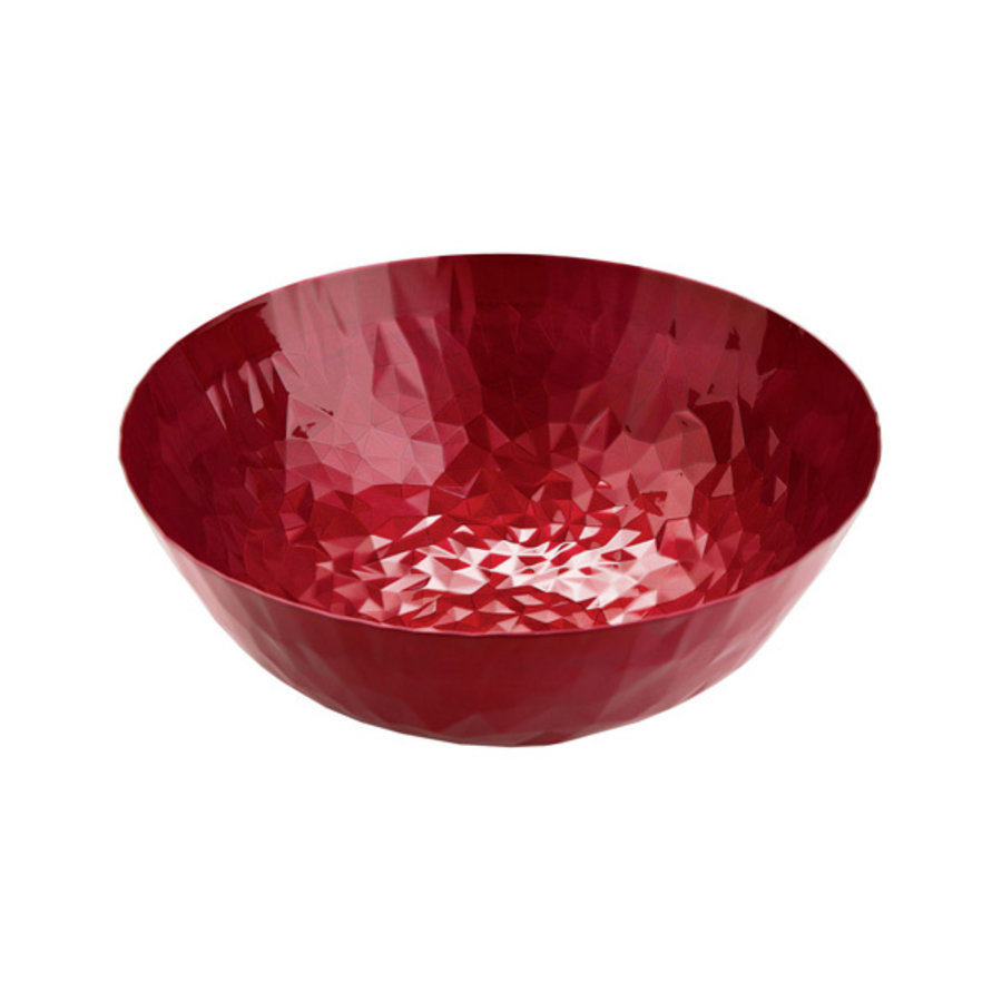 Ronde schaal Joy 21 cm rood donkerrood-1