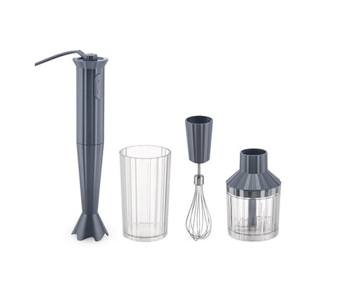  Alessi Staafmixer met toebehoren Plissé zwart - elektrisch 