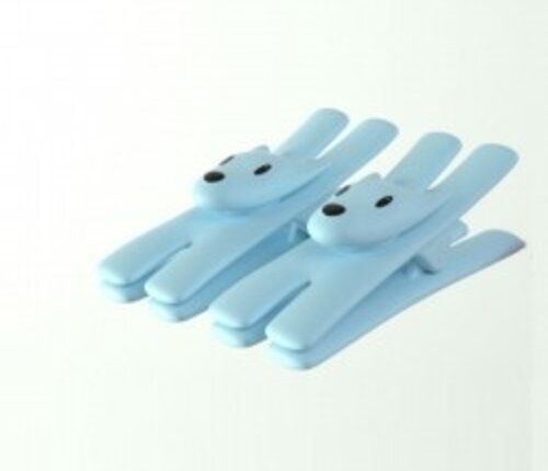 Alessi Set 2 zwarte knijpers Giampo magnetisch   Alessi Set 2 zwarte knijpers Giampo magnetisch