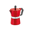 Cilio Coffeemaker / Espressomaker alu rood 9 kopjes