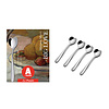 Alessi Set 4 theelepels Big Love 14,5 cm hartvorm rvs