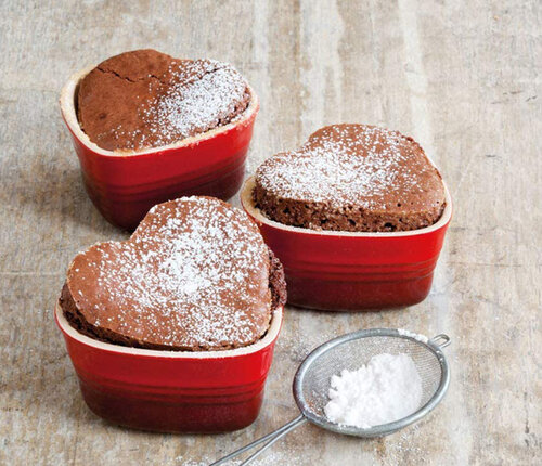  Le Creuset Ramekin / ramequin keramiek rood hartvorm 