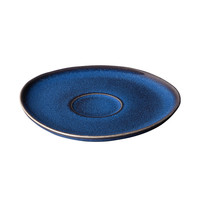 Ondertas / schotel voor koffiekop of koffietas 15 cm Lave blauw / Lave Bleu