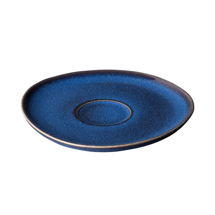 Ondertas / schotel voor koffiekop of koffietas 15 cm Lave blauw / Lave Bleu-1