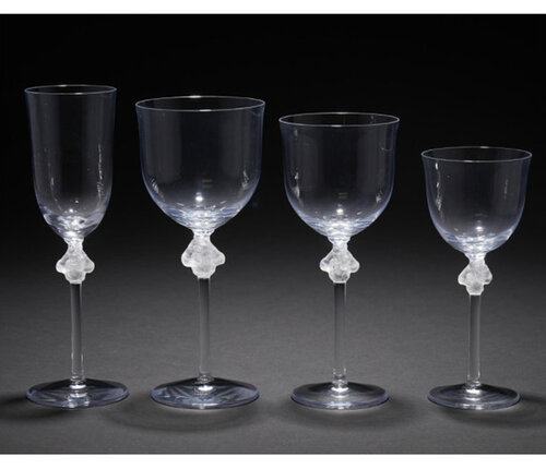  Lalique Kristal diverse glazen Roxane 