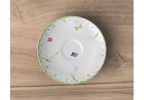  Villeroy & Boch Schoteltje voor koffiekop porselein. Colourful Spring 14 cm 