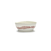 Serax Grote bowl 17 cm Feast Ottolenghi wit met rode swirl