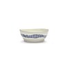 Serax Grote bowl 17 cm Feast Ottolenghi wit met blauwe swirl