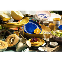 thumb-Diep bord 22 cm Feast Ottolenghi blauw met witte swirl-5