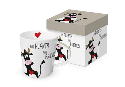  PPD - Paperproducts Design Beker met oor / Mug / Mok Eat plants not friends 35 cl 