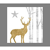 PPD - Paperproducts Design Servetten Kerstmis -  Mystic Deer Gold - 33x33 cm