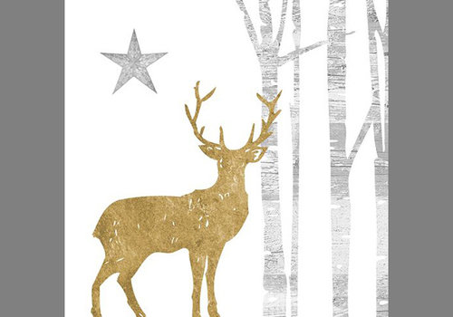  PPD - Paperproducts Design Servetten Kerstmis  - Mystic Deer Gold - 33x33 cm 