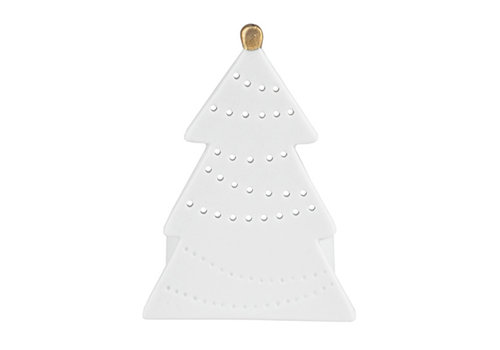  Räder Sfeerlicht kerstboom wit porselein 6.5 cm 
